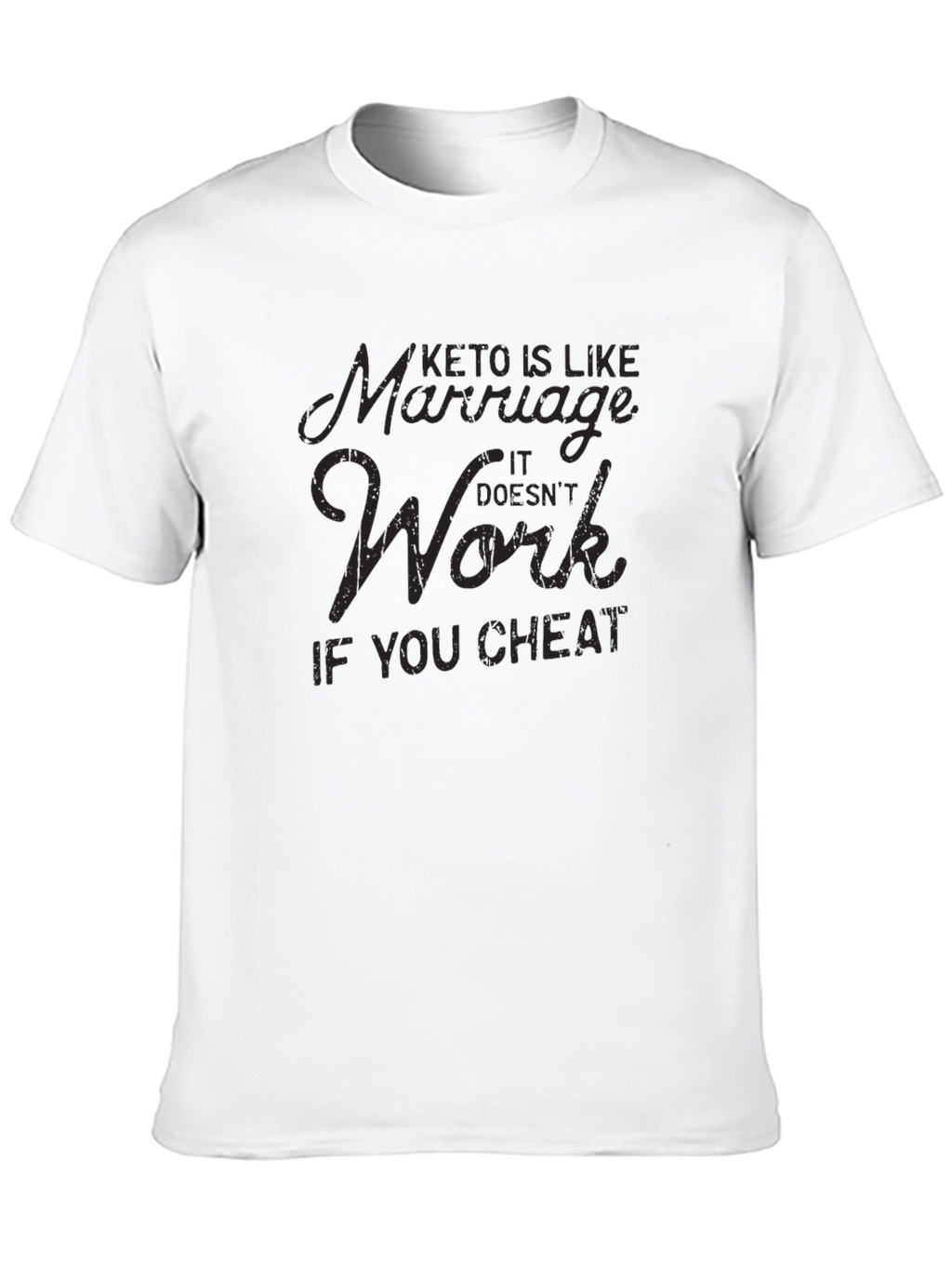 Keto & Marriage T-Shirt - Funny Diet Shirt