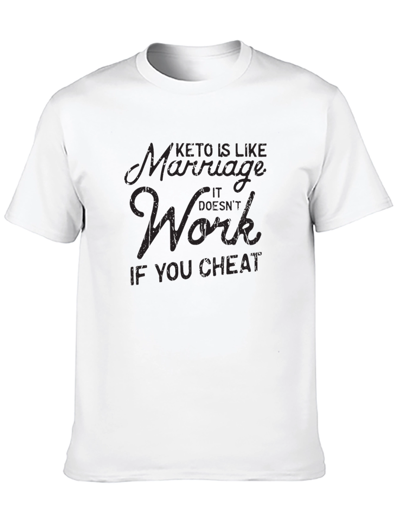 Keto & Marriage T-Shirt - Funny Diet Shirt