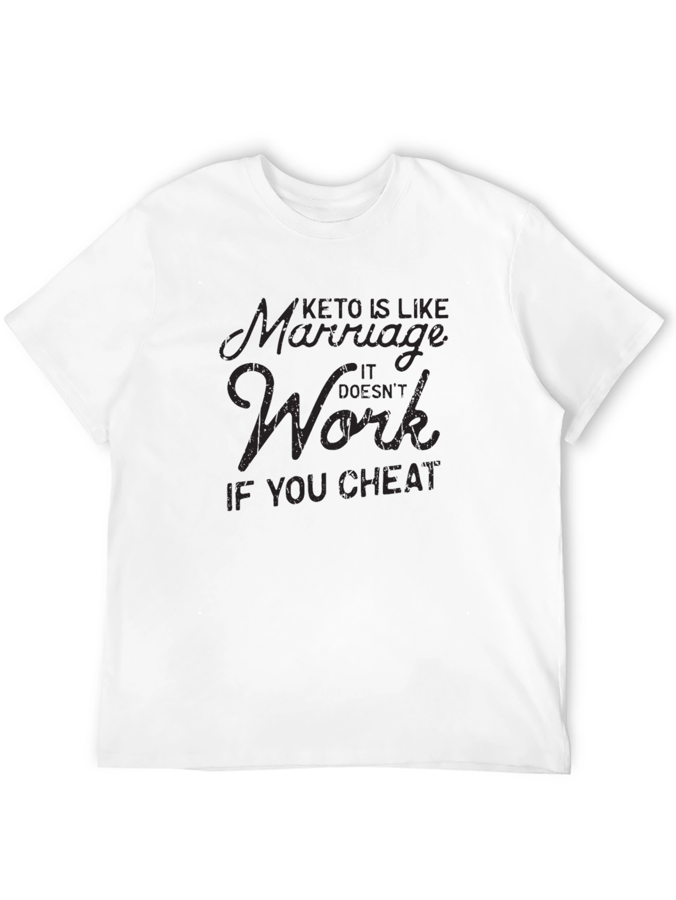 Keto & Marriage T-Shirt - Funny Diet Shirt