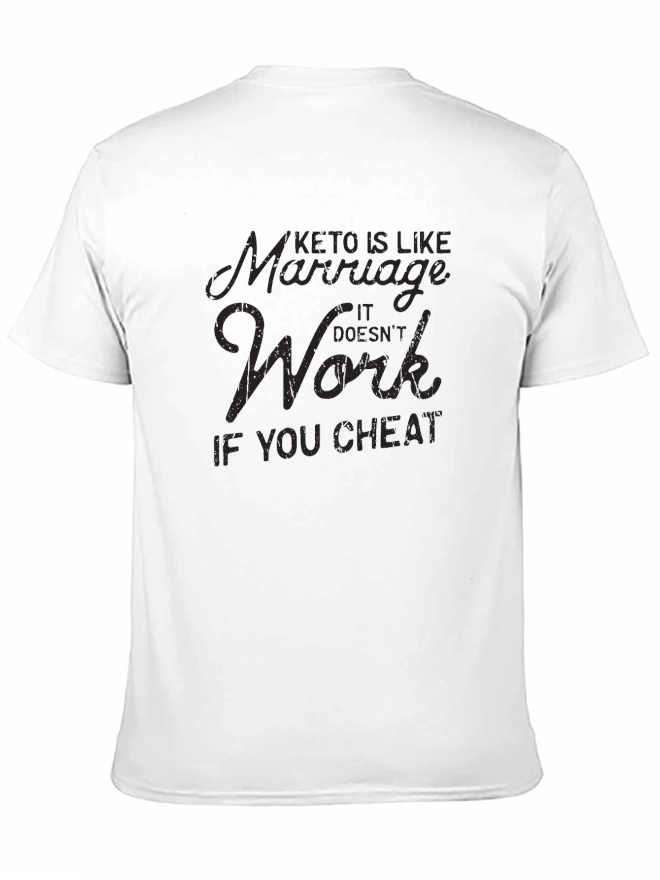 Keto & Marriage T-Shirt - Funny Diet Shirt
