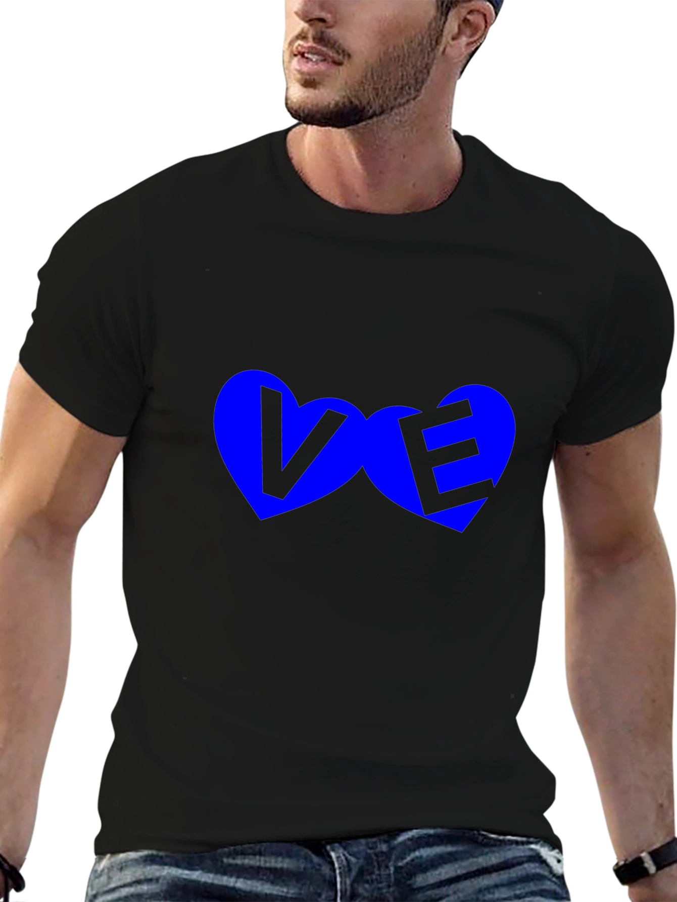Love Heart VE Black T-Shirt