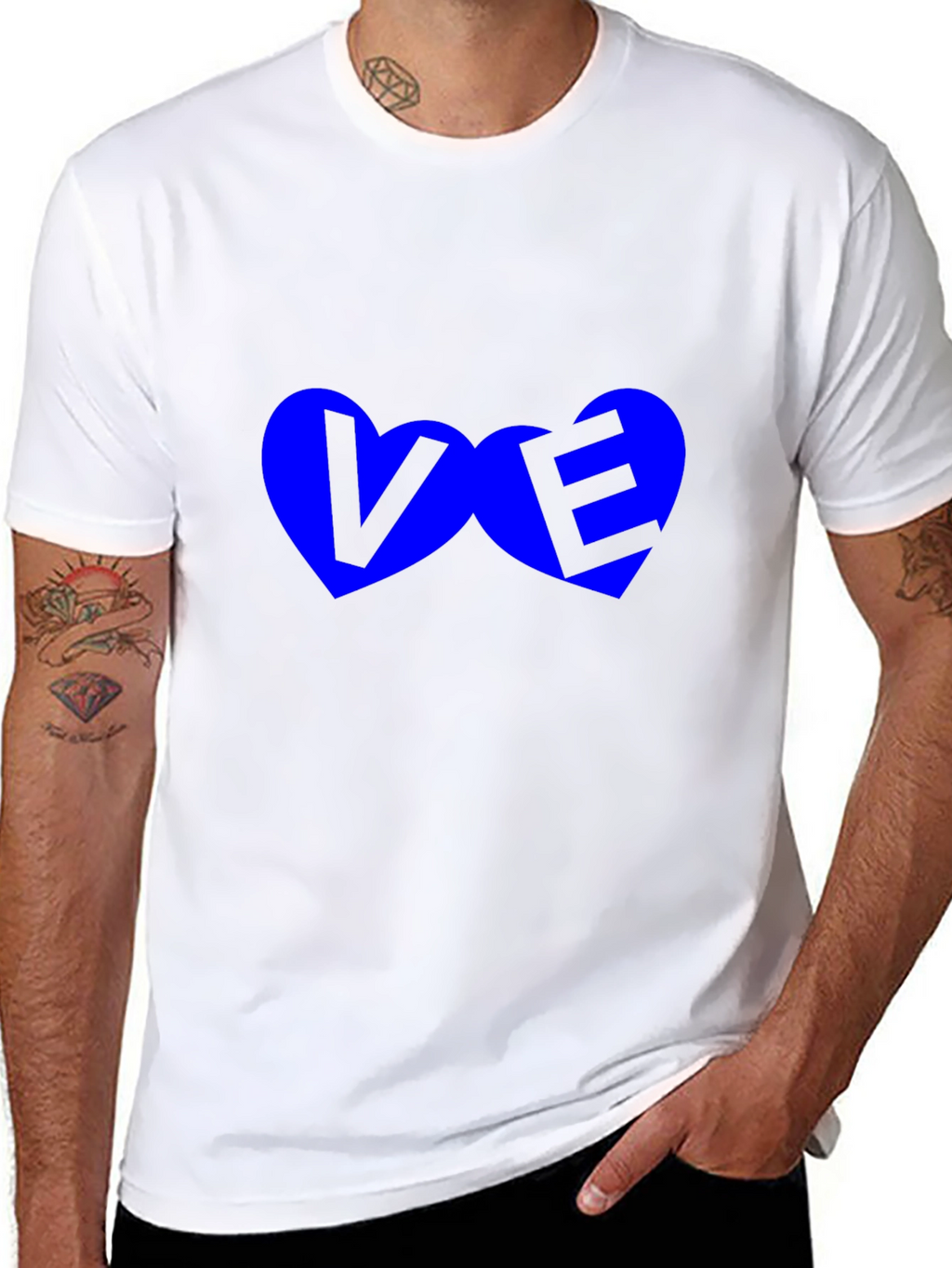 Love Heart VE Black T-Shirt