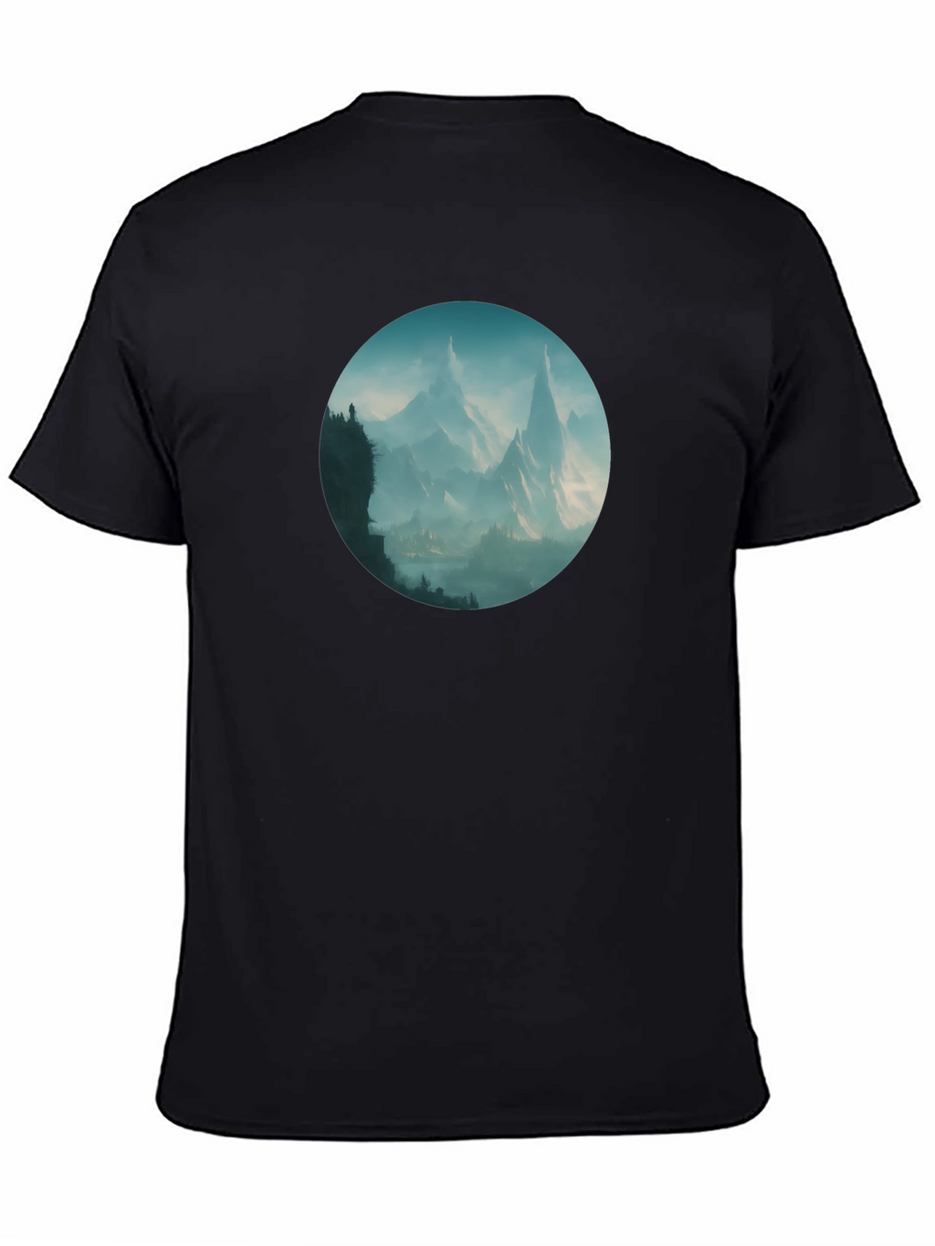 Mountain Vista Graphic Tee - Stylish Black T-Shirt