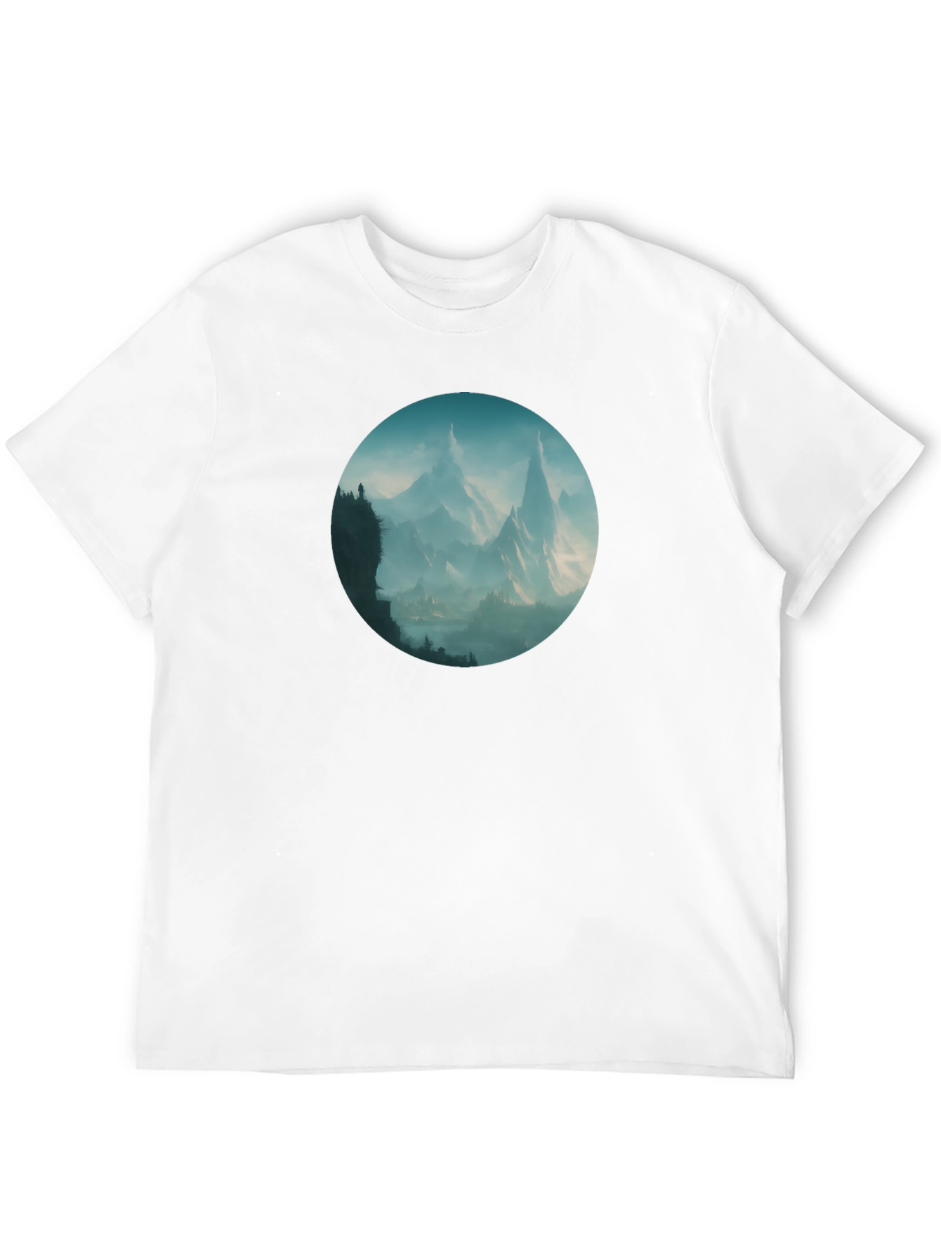 Mountain Vista Graphic Tee - Stylish Black T-Shirt