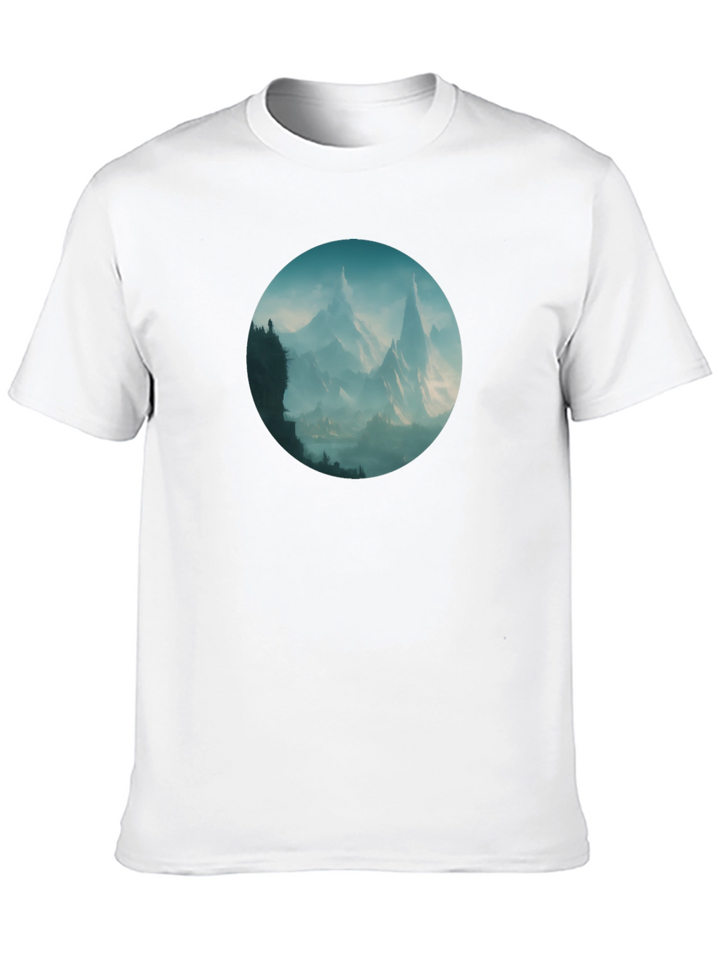 Mountain Vista Graphic Tee - Stylish Black T-Shirt