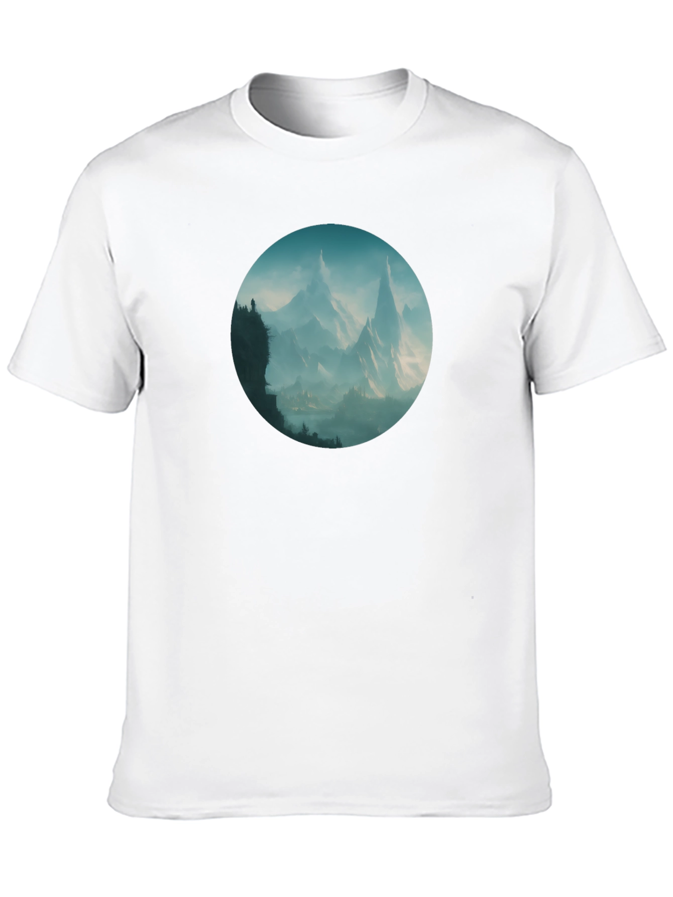 Mountain Vista Graphic Tee - Stylish Black T-Shirt