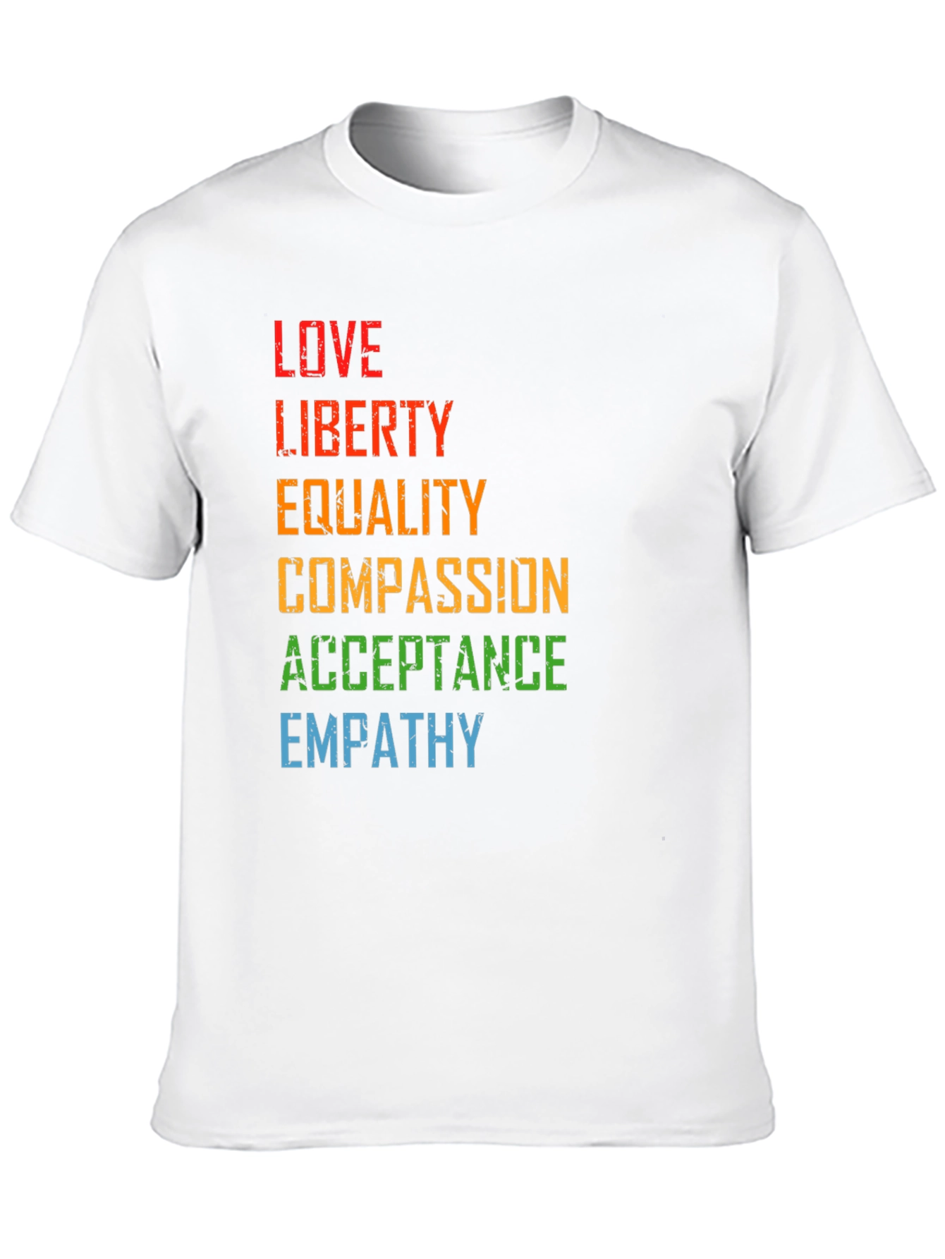 Love Liberty Equality Black Graphic Tee