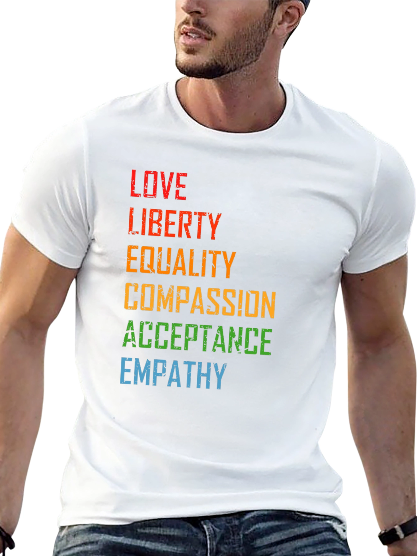 Love Liberty Equality Black Graphic Tee