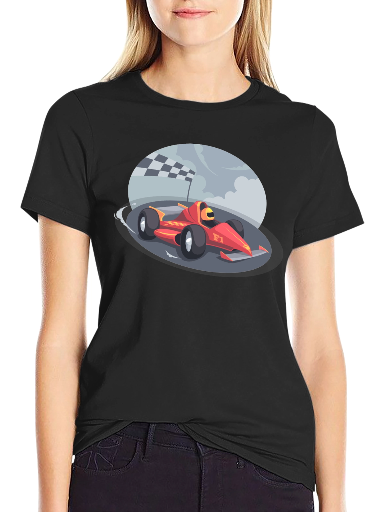 Racing Car Graphic Tee - Motorsport Fan T-Shirt
