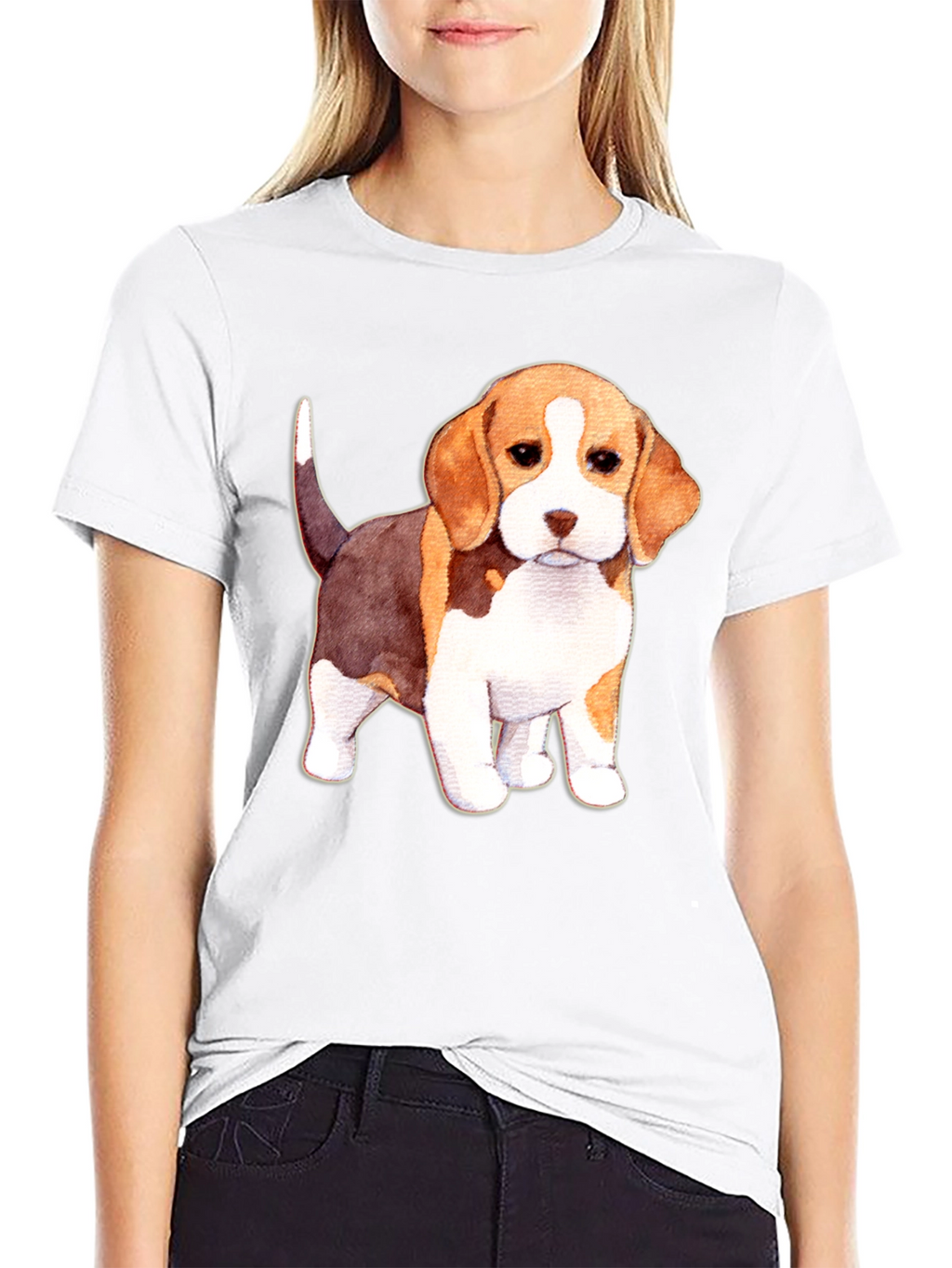 Cute Beagle Puppy Dog Graphic T-Shirt