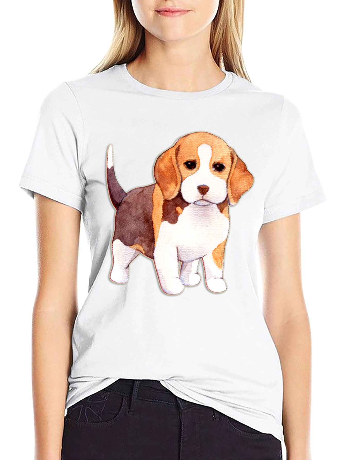 Cute Beagle Puppy Dog Graphic T-Shirt