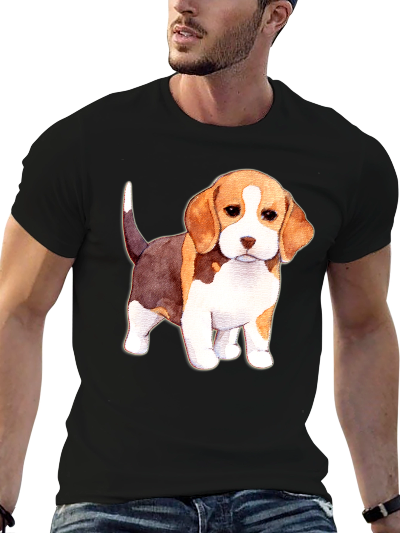 Cute Beagle Puppy Dog Graphic T-Shirt