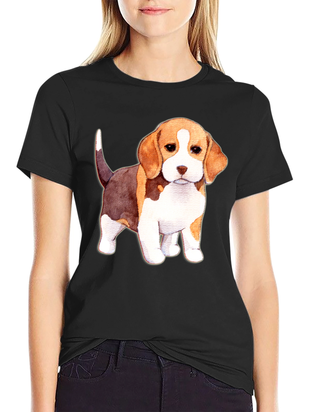 Cute Beagle Puppy Dog Graphic T-Shirt