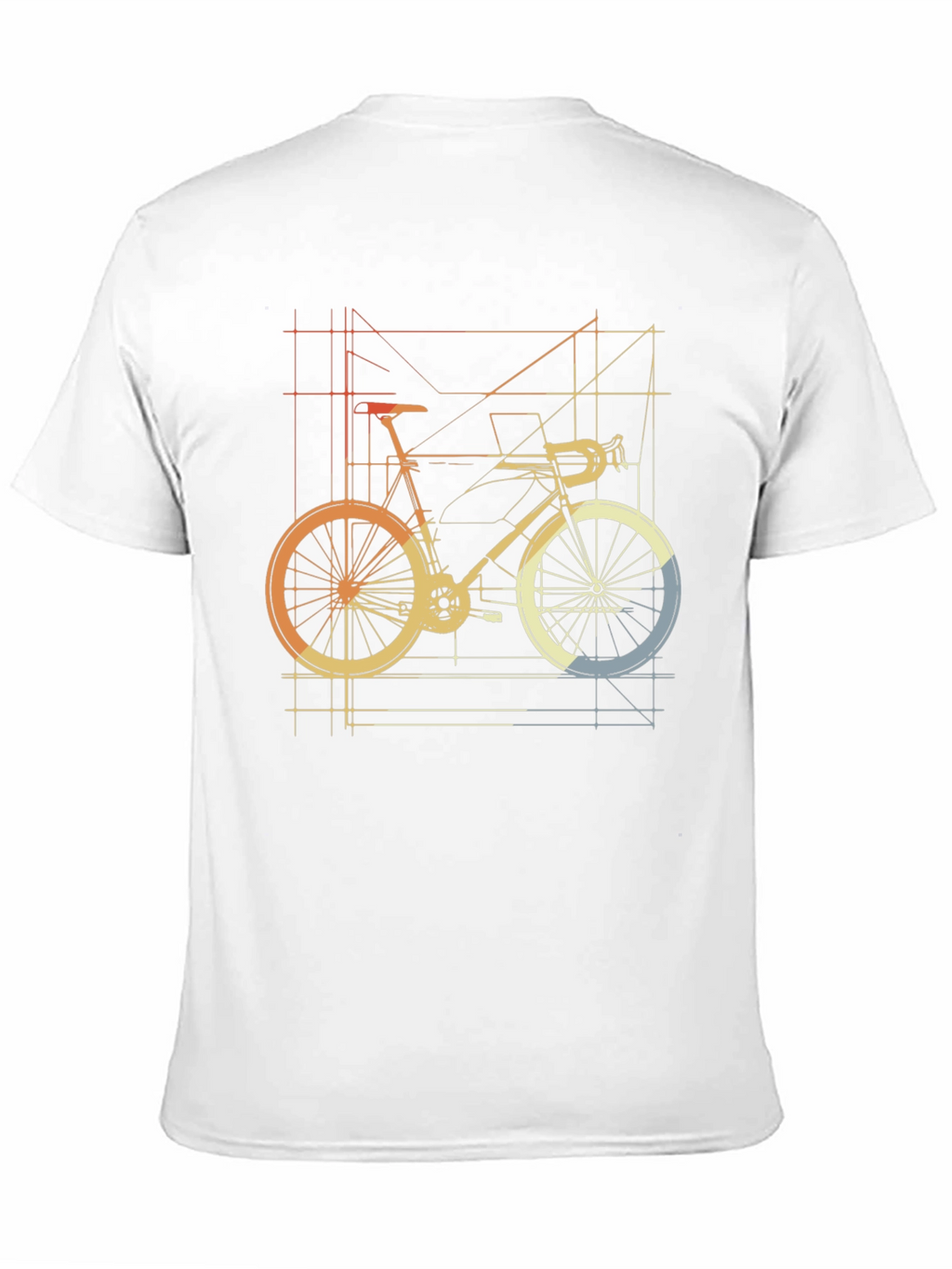 Geometric Bike Graphic Tee - Cycle in Style!
