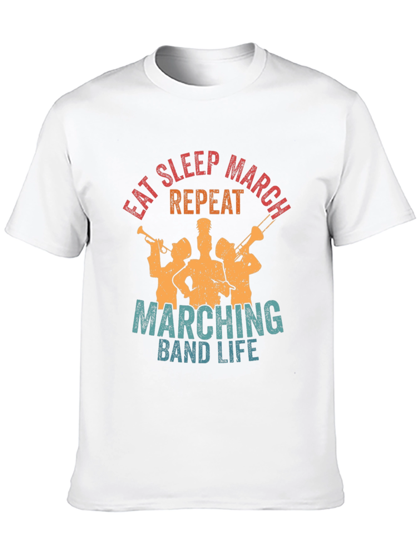 Eat Sleep March Repeat Band Life Tee