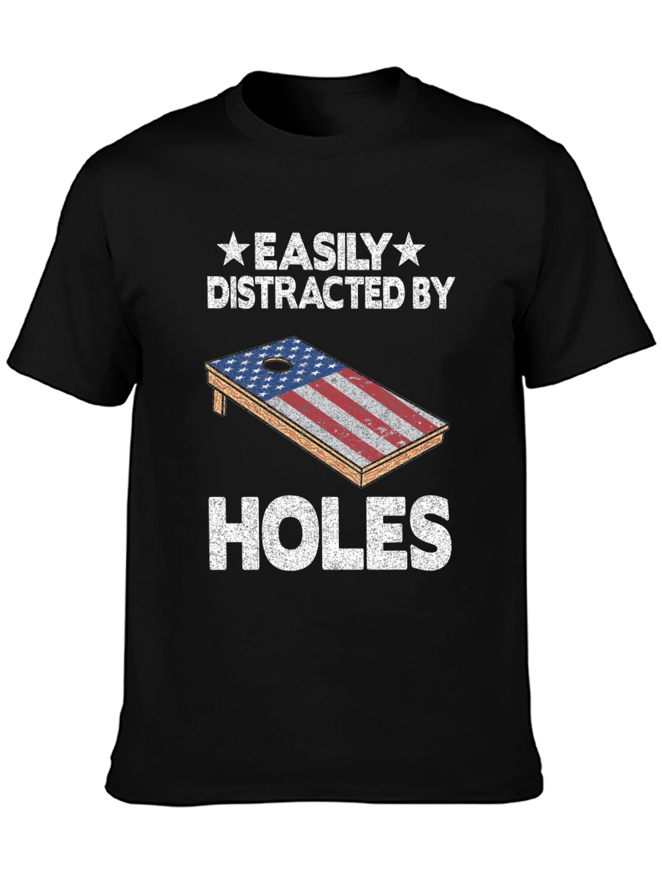 Easily Distracted By Holes Cornhole T-Shirt