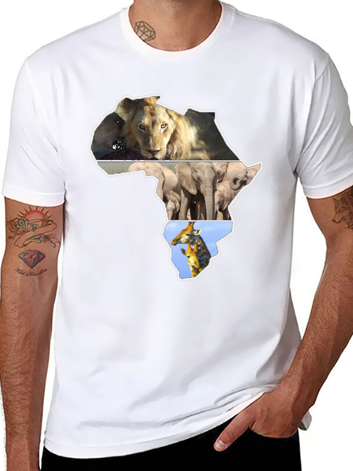 African Animals Graphic T-Shirt