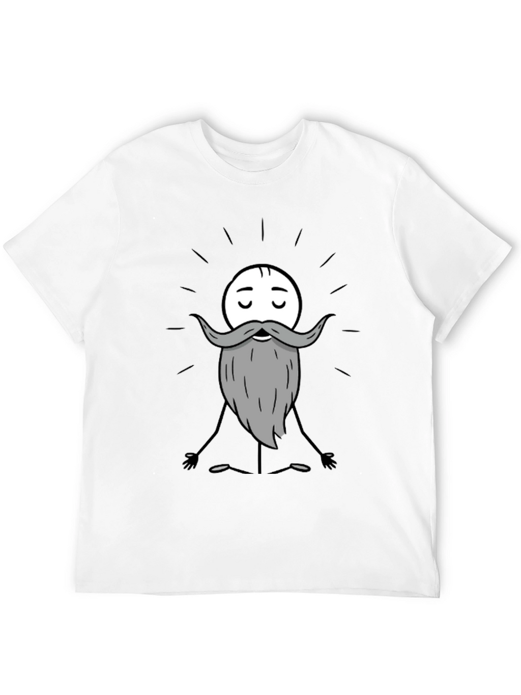 Zen Master Cartoon T-Shirt - Meditating Funny Graphic Tee
