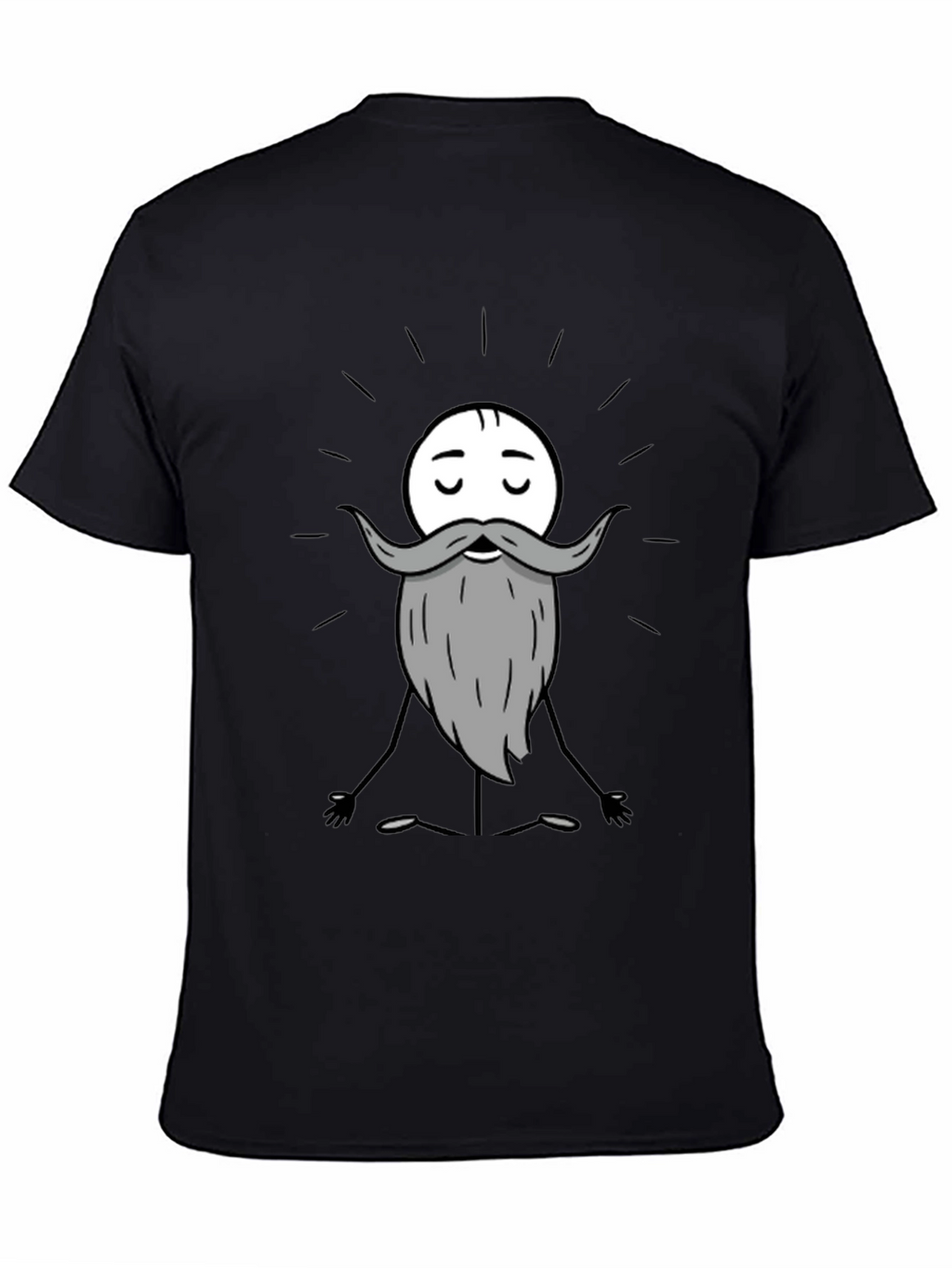 Zen Master Cartoon T-Shirt - Meditating Funny Graphic Tee