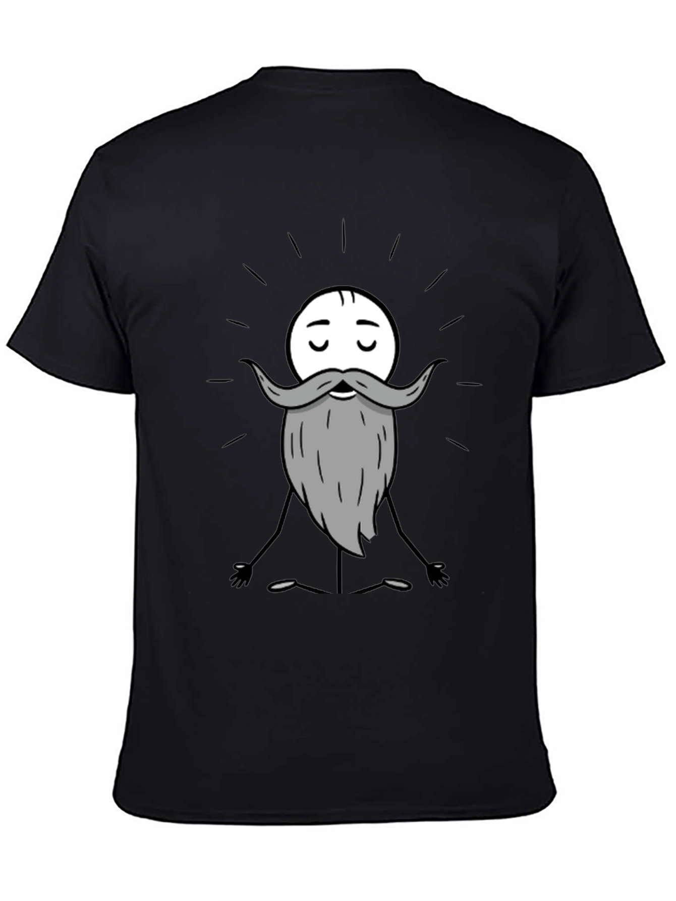 Zen Master Cartoon T-Shirt - Meditating Funny Graphic Tee