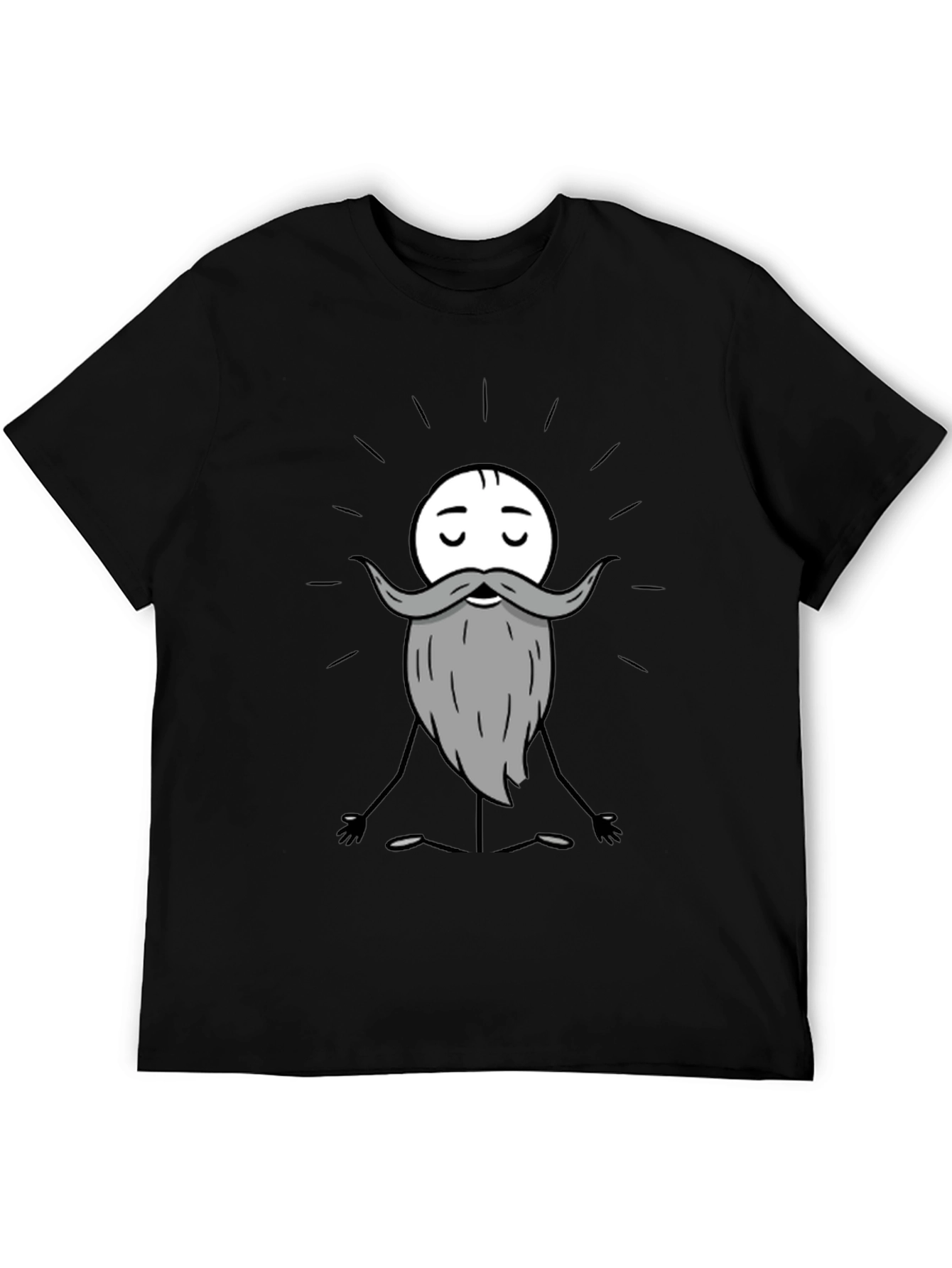 Zen Master Cartoon T-Shirt - Meditating Funny Graphic Tee
