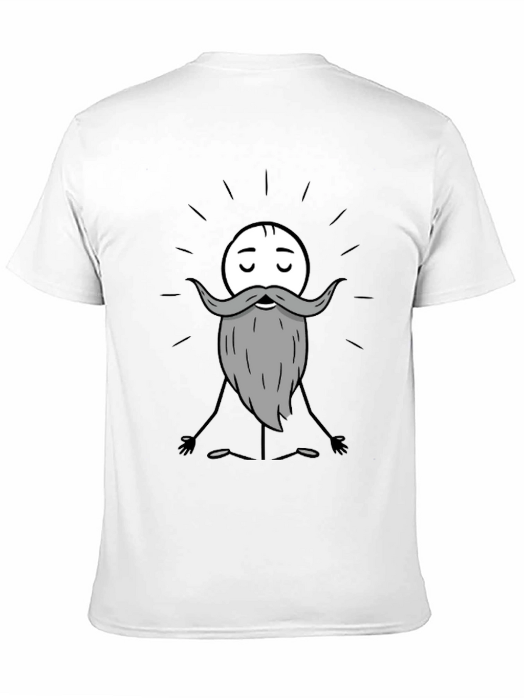 Zen Master Cartoon T-Shirt - Meditating Funny Graphic Tee