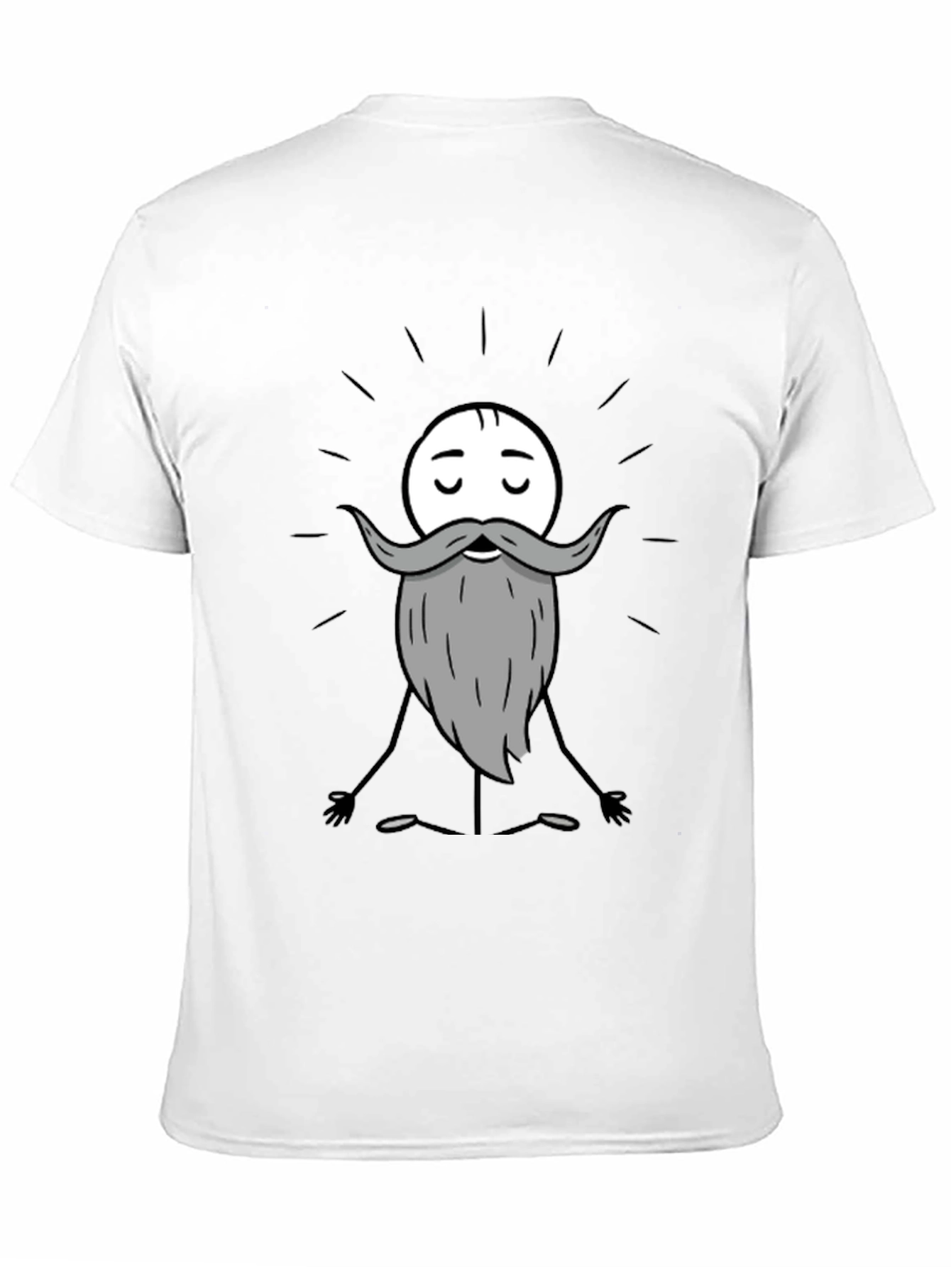 Zen Master Cartoon T-Shirt - Meditating Funny Graphic Tee