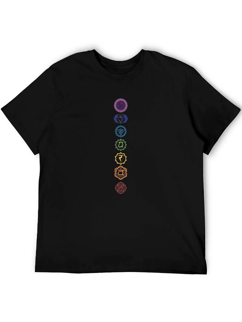 Chakra Symbol Black T-Shirt