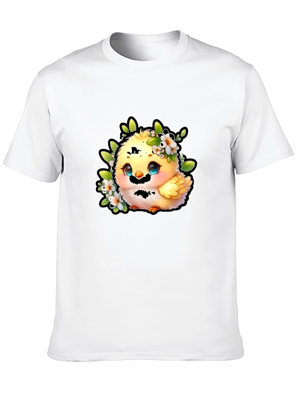 Cute Chick Graphic Tee - Black Cotton Shirt