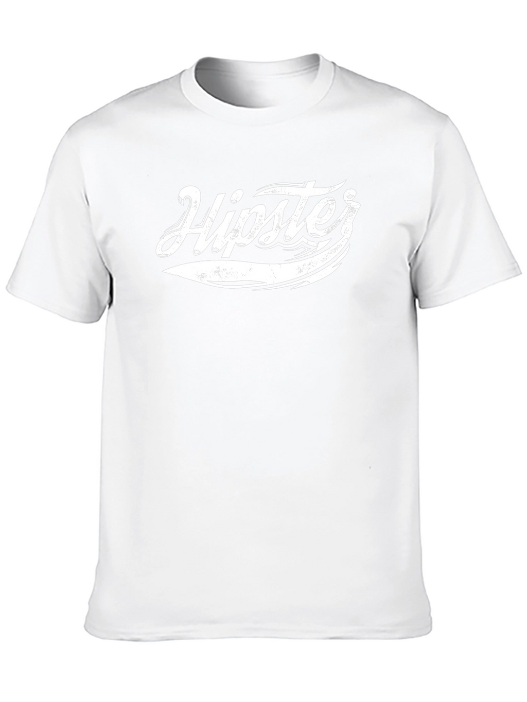 Mens Black Hipster Graphic T-Shirt