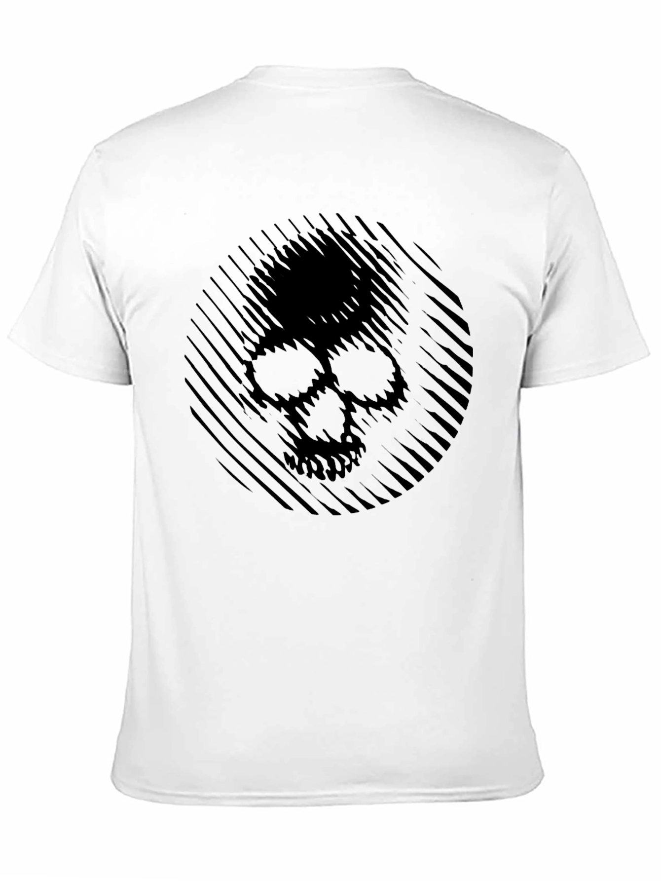 Abstract Skull Graphic Mens T-Shirt
