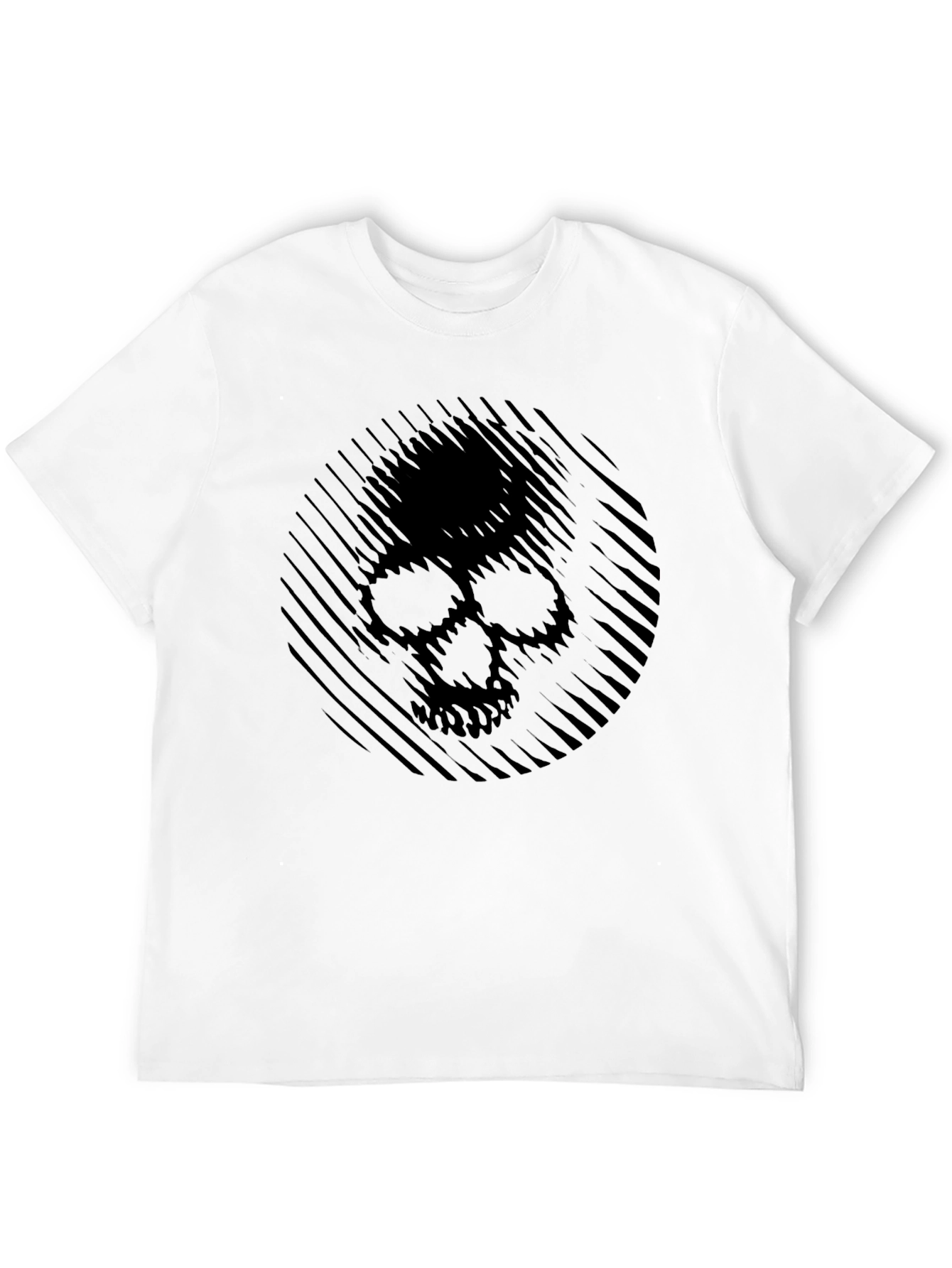 Abstract Skull Graphic Mens T-Shirt