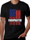 Chiropractor American Flag T-Shirt