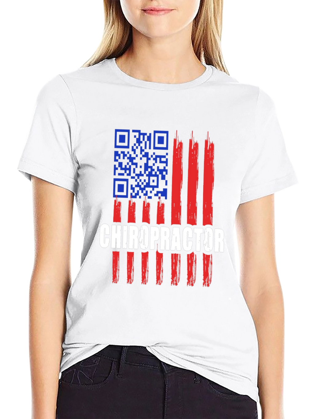 Chiropractor American Flag T-Shirt