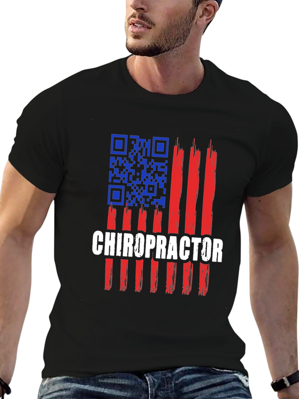 Chiropractor American Flag T-Shirt