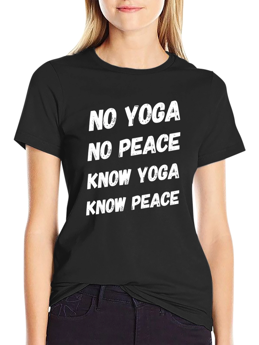 Yoga & Peace Graphic Tee - Relaxed Fit