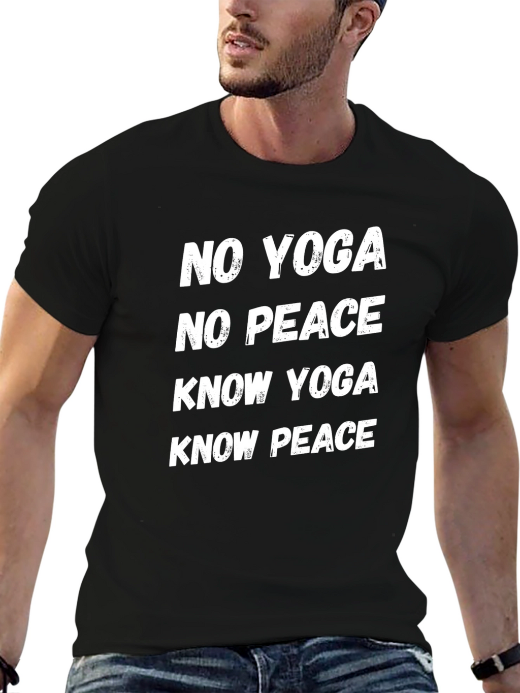 Yoga & Peace Graphic Tee - Relaxed Fit