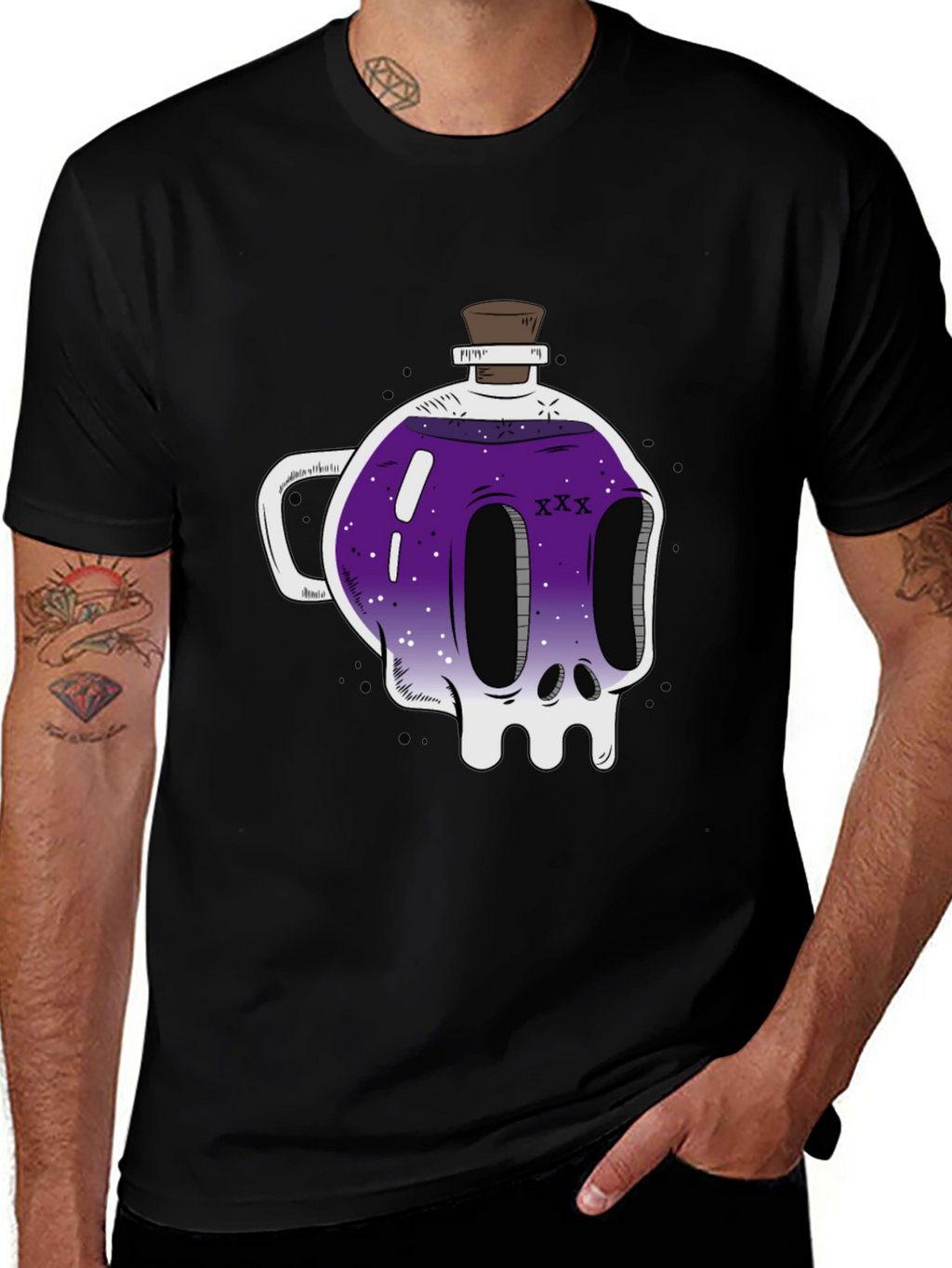 Skull Potion T-Shirt - Spooky and Stylish