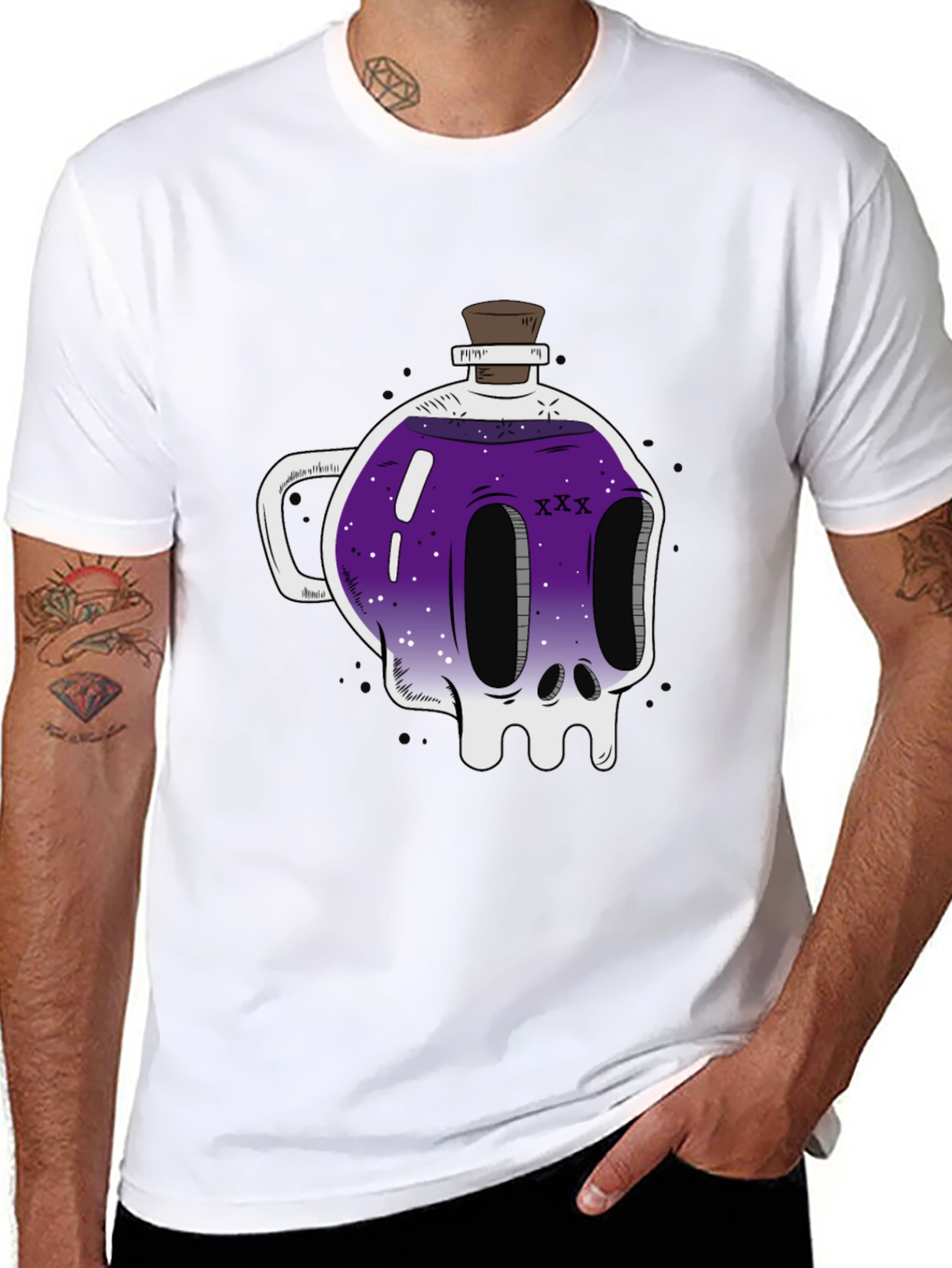 Skull Potion T-Shirt - Spooky and Stylish