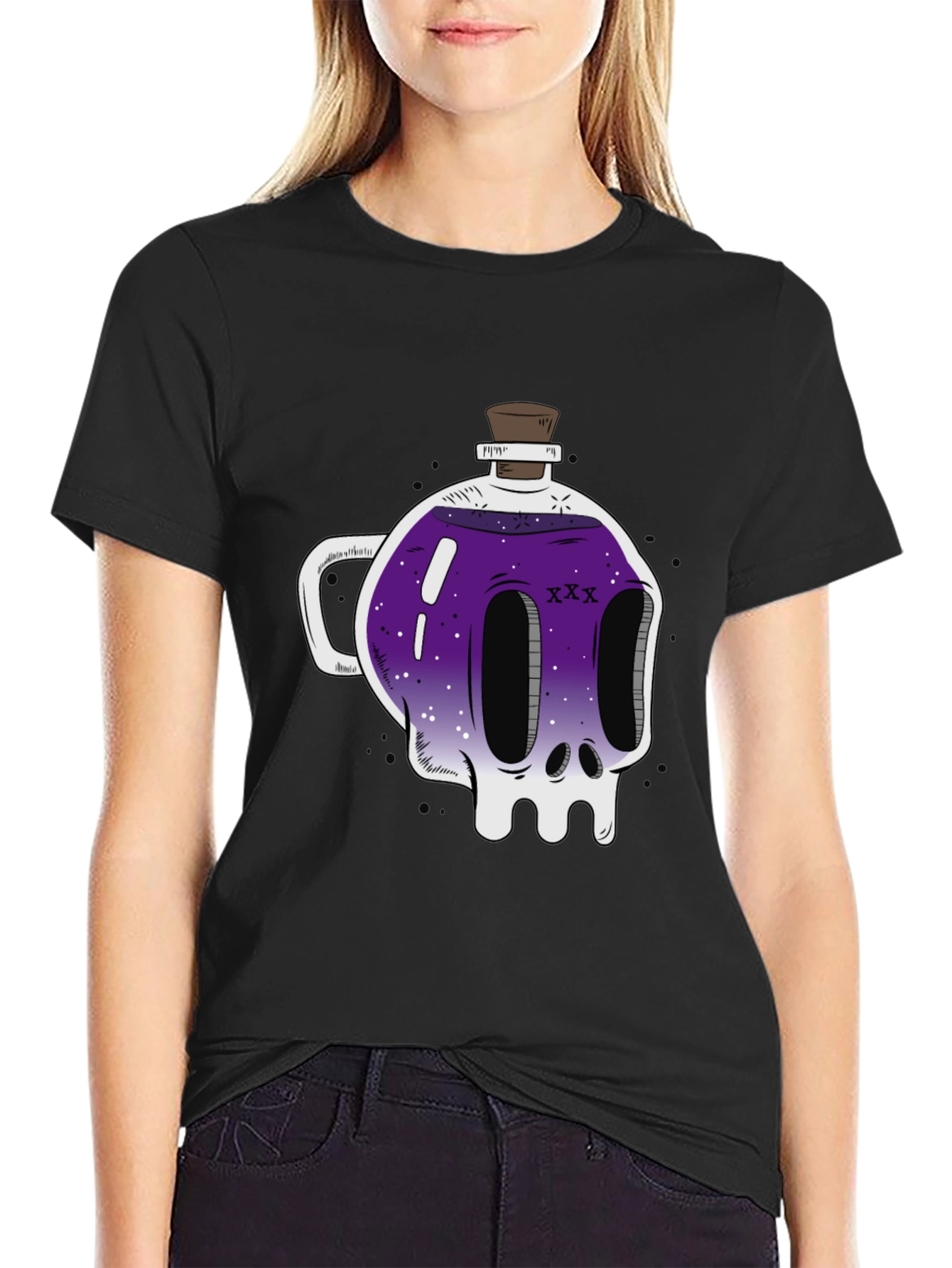 Skull Potion T-Shirt - Spooky and Stylish