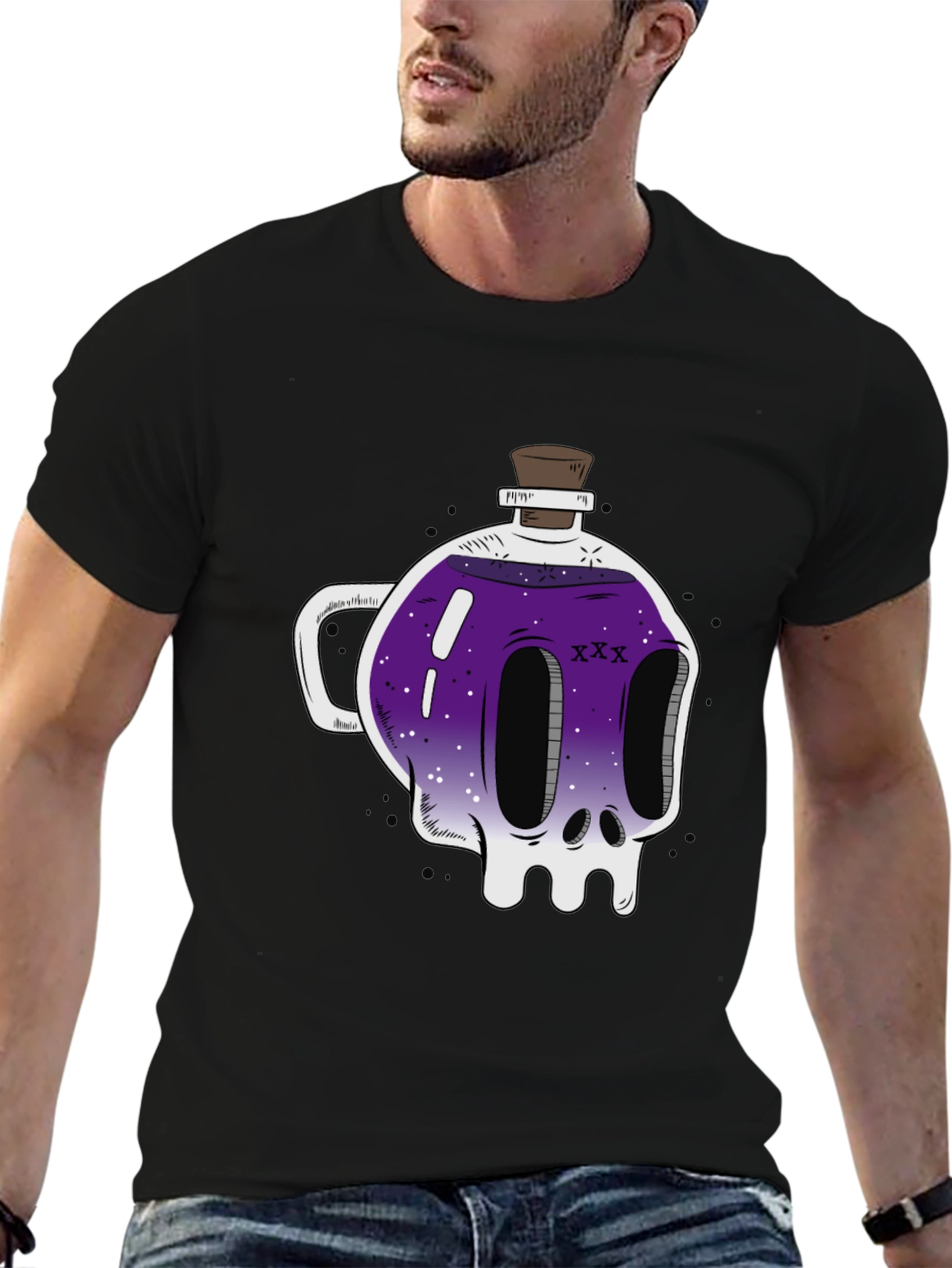 Skull Potion T-Shirt - Spooky and Stylish