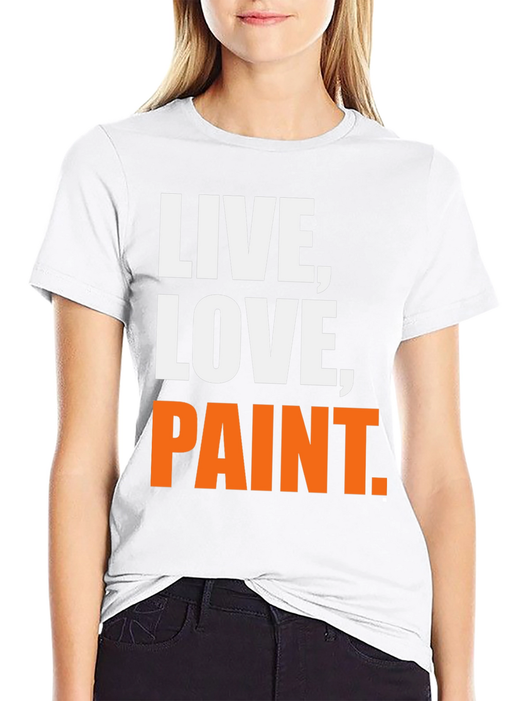 Live Love Paint Graphic Tee - Artistic Expression T-Shirt