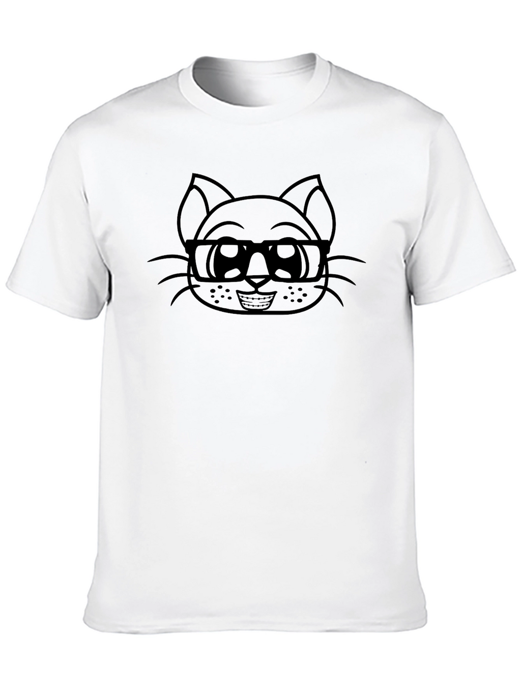Cat Nerd T-Shirt - Cool Graphic Tee