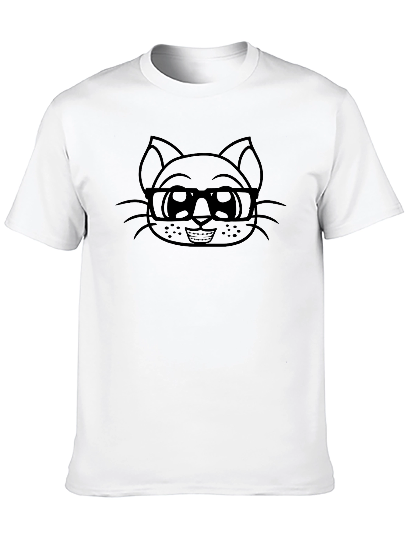 Cat Nerd T-Shirt - Cool Graphic Tee