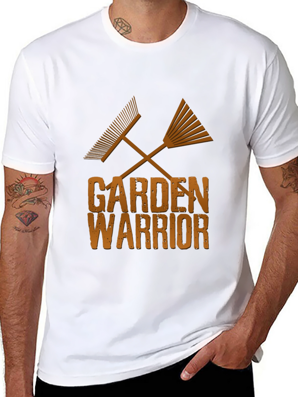 Garden Warrior Tee - Rake Graphic