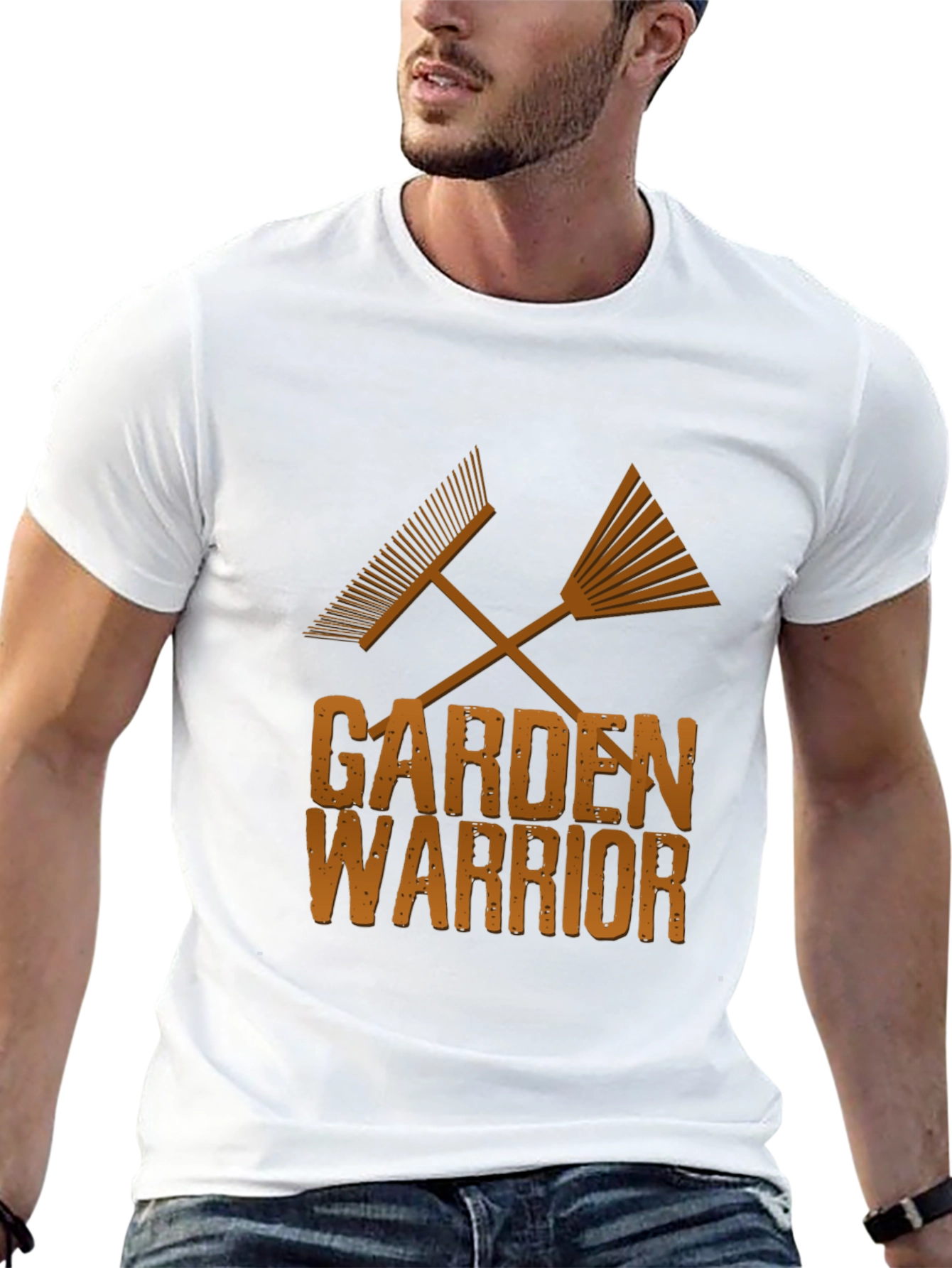Garden Warrior Tee - Rake Graphic