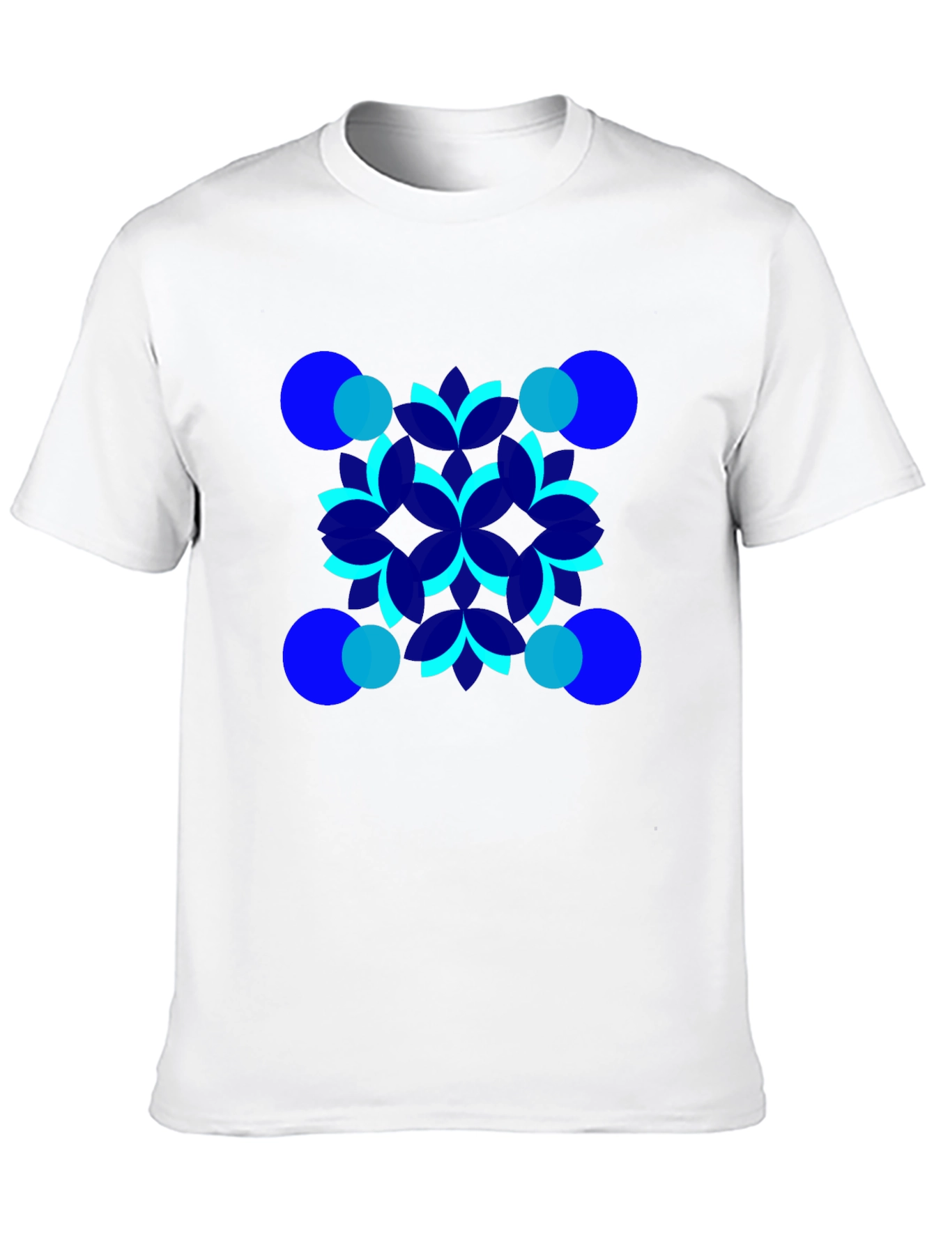 Geometric Pattern Black T-Shirt
