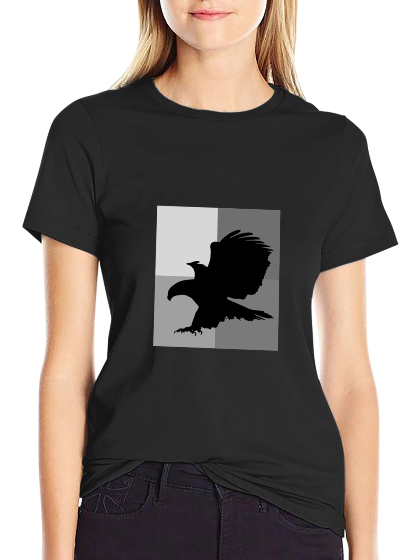 Black Eagle Graphic Tee - Mens Casual T-Shirt