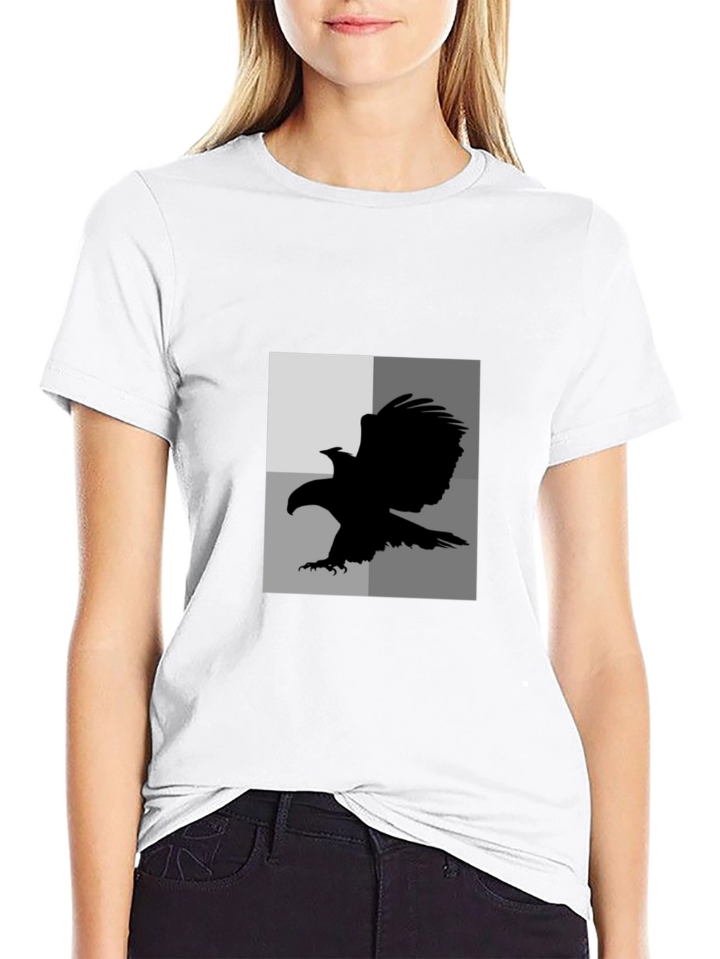 Black Eagle Graphic Tee - Mens Casual T-Shirt