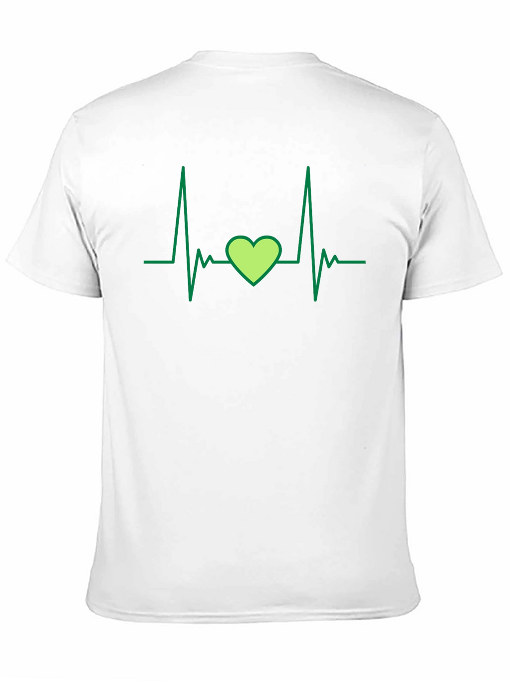 Heartbeat Love Heart T-Shirt - Black